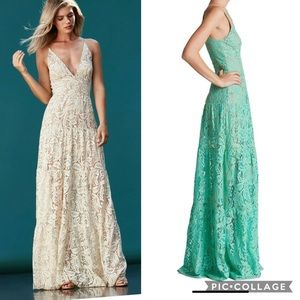 Dress the population Melina fit & flare maxi dress